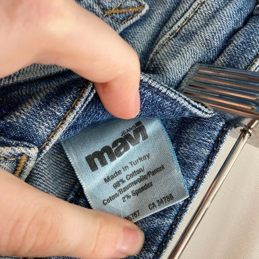 Mavi Women's Abbie Flared Bootcut Denim Jeans Sz 27/32‎ Flap Back Pocket Western